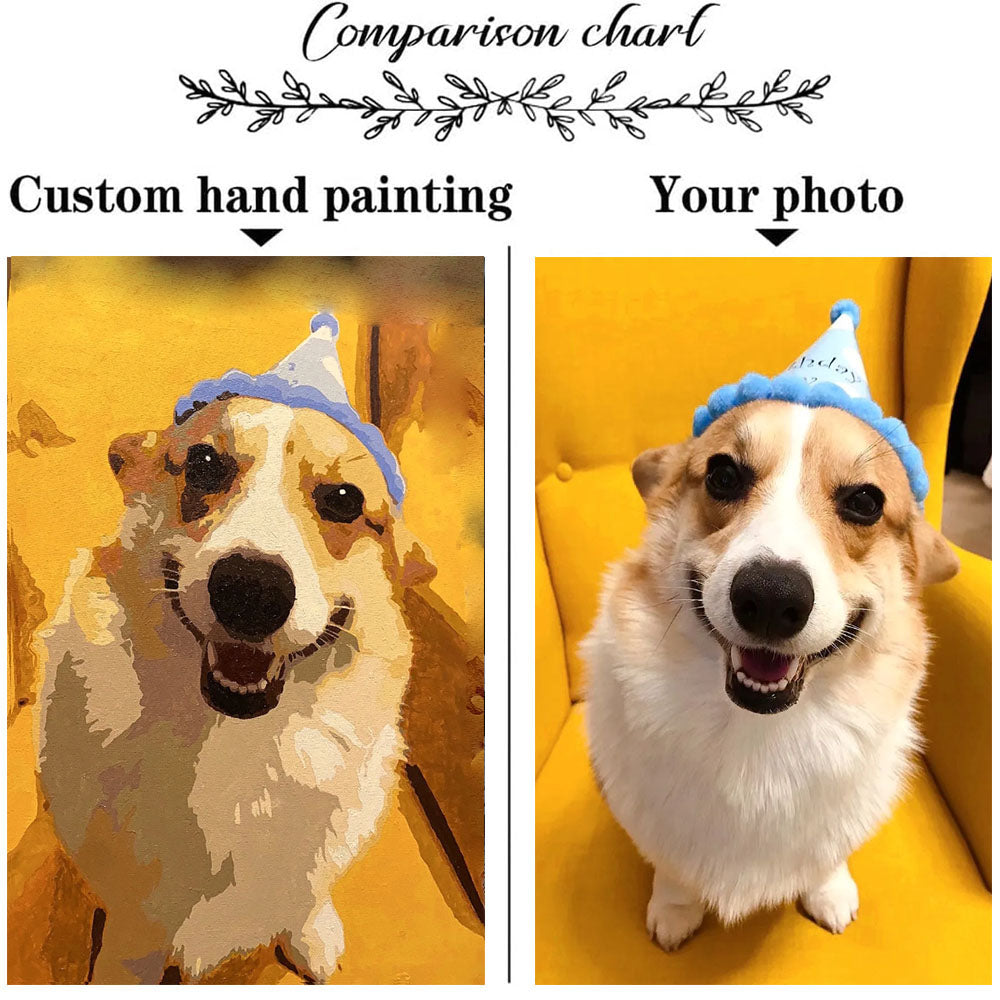 Custom Portrait Oil Painting from Photo, Oil Paintings Hand Painted, Abstract Contemporary Art Wall Paintings Handmade Home Decorations Vertical Canvas Wall Art Ready to Hang