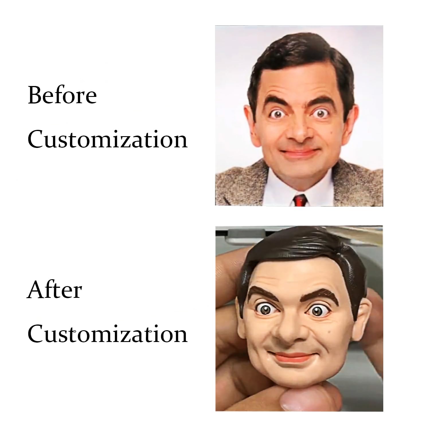 Handimake Custom Bobblehead, Fully Custom Bobble Heads for Adults, Artist Bobble Head Customize, Personalized Bobblehead Figure Portrait Sculpture Gift for Boyfriend Husband Boss Office Coworker