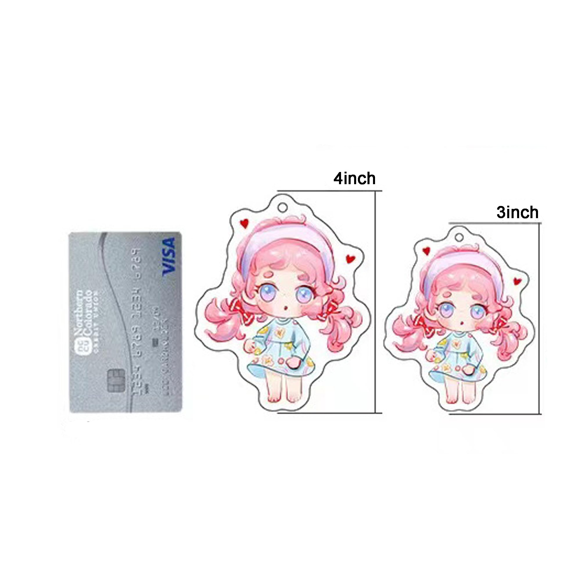 Handimake Custom Image Acrylic Keychain Double sided Printing Acrylic Keychain Personalized Gift Keychain, Pet Commemorative Souvenir Keychain, Birthday and Wedding Gifts