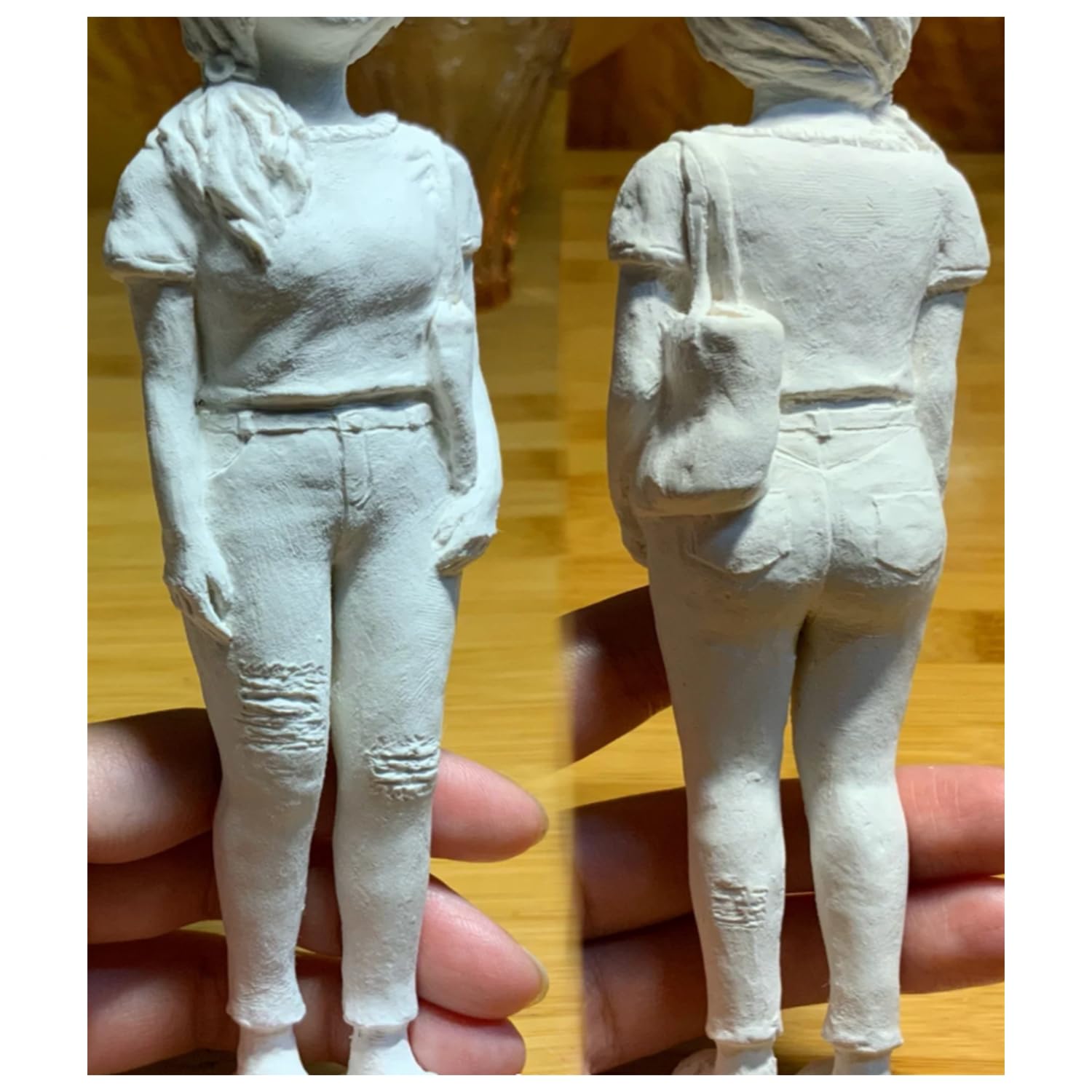 Handimake Custom Bobblehead, Fully Custom Bobble Heads for Adults, Artist Bobble Head Customize, Personalized Bobblehead Figure Portrait Sculpture Gift for Boyfriend Husband Boss Office Coworker