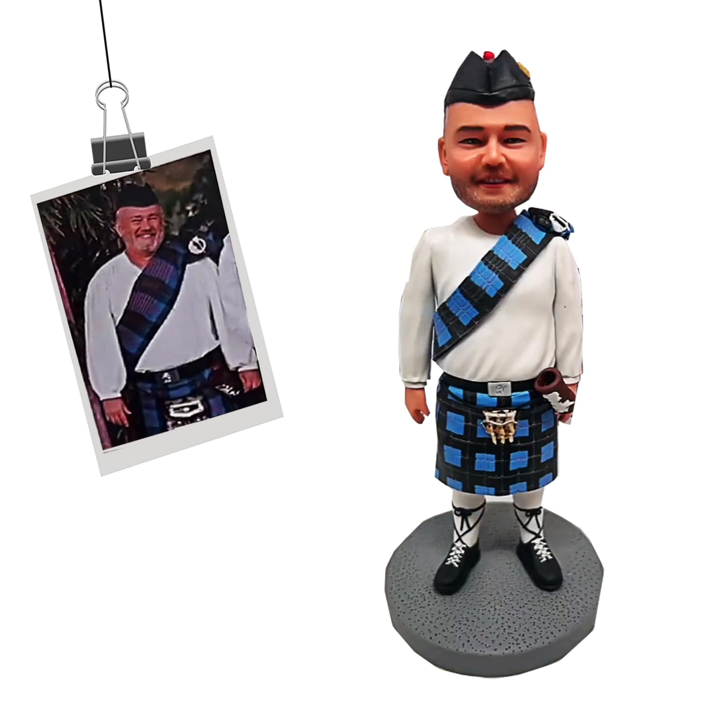 Handimake Custom Bobblehead, Fully Custom Bobble Heads for Adults, Artist Bobble Head Customize, Personalized Bobblehead Figure Portrait Sculpture Gift for Boyfriend Husband Boss Office Coworker