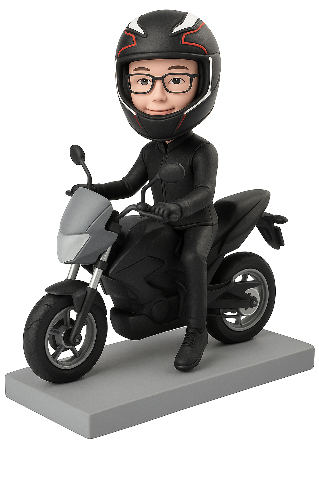 Handimake Customizable Bobblehead Figurine, Custom Figures Personalized Figurine Customized Birthday Gifts for Boyfriend Husband Boss Office Coworker Valentines Day Gifts with Photos