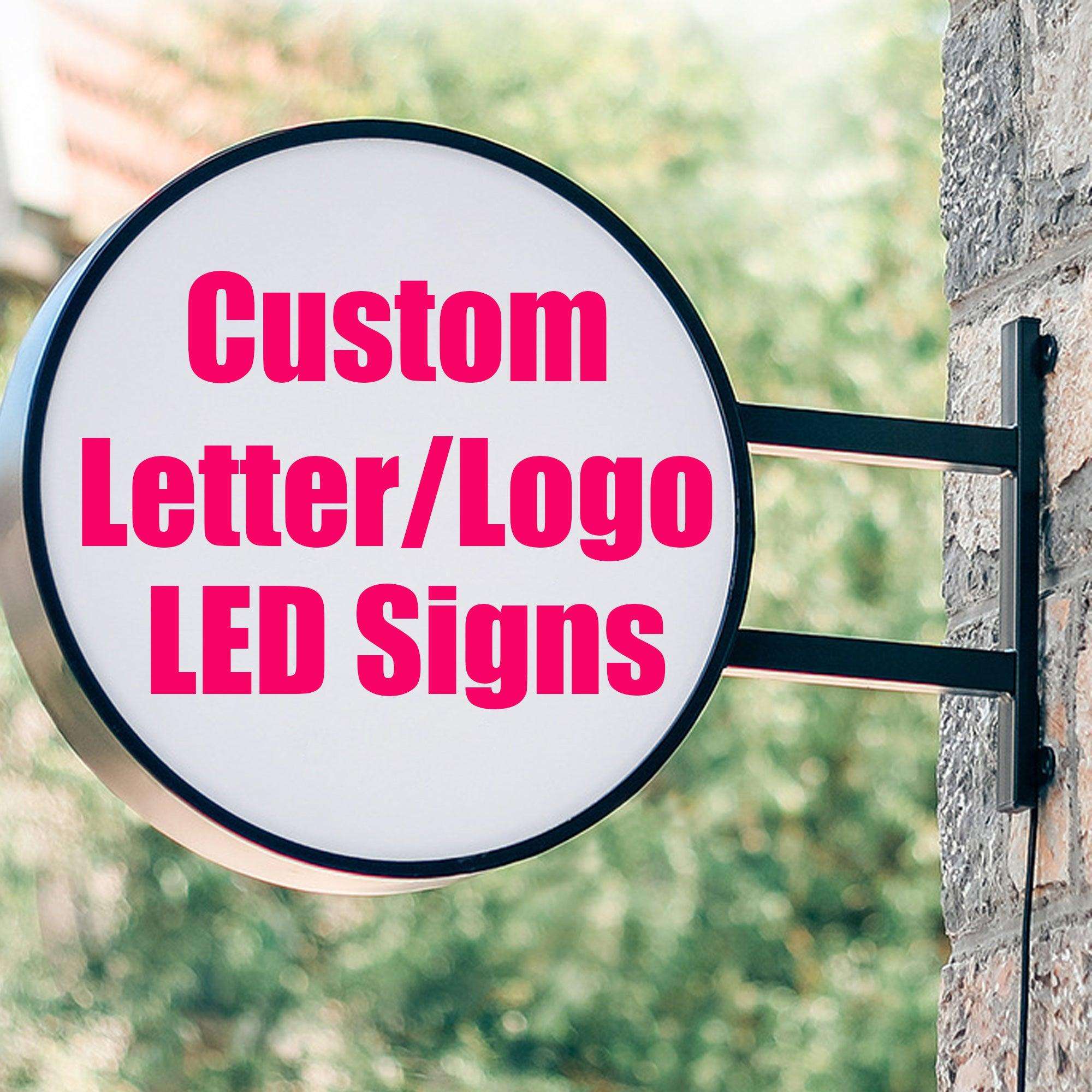 Custom LED Light Box Sign Board, Custom Round Light Box Store Front Si – CustomizeFactory