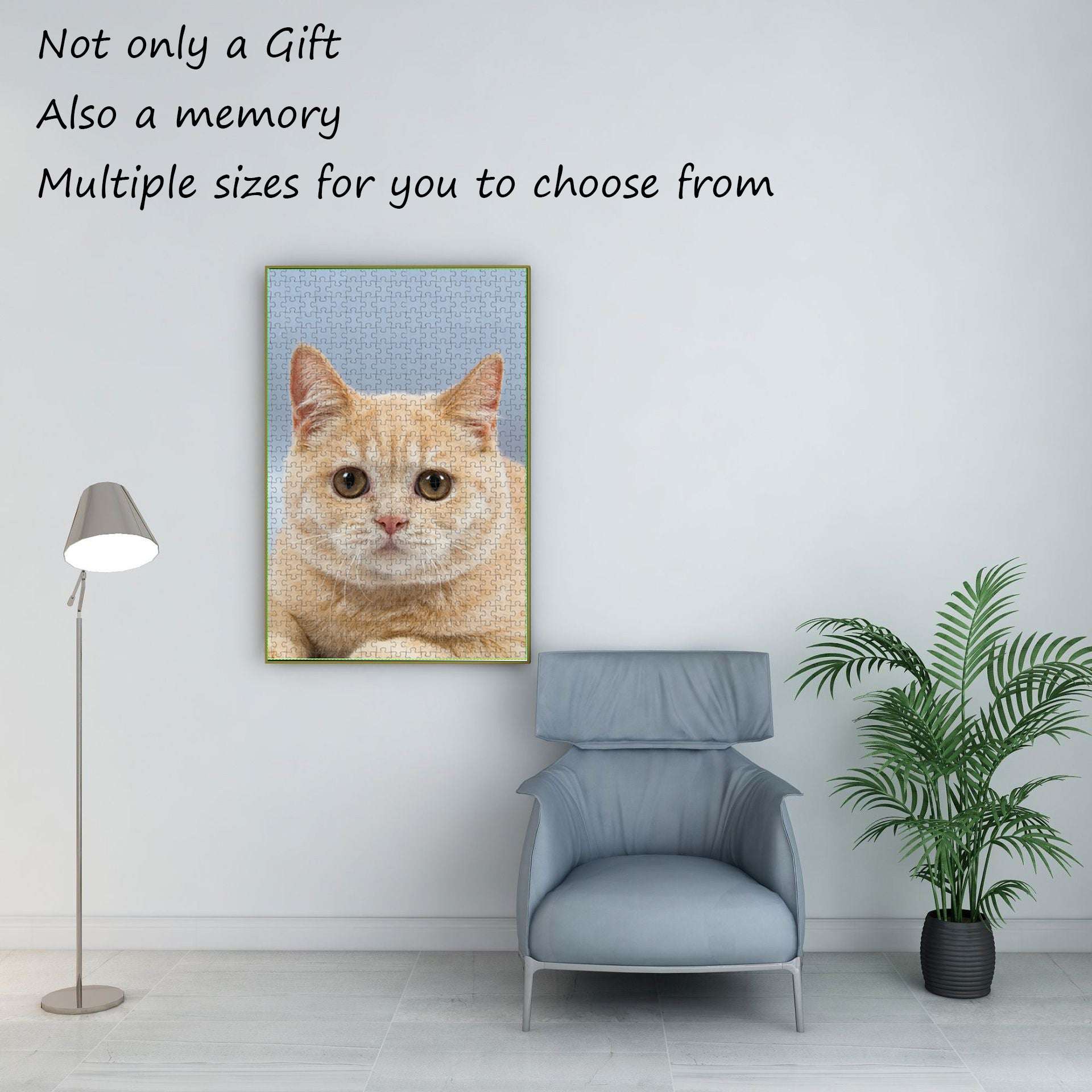 Personalized Puzzles from Photos 1000/500/300 PCS, Custom Jigsaw Puzzles from Photos, Create a Puzzle from a Picture, Customized Puzzle for Couple, Family, Wedding, Pet, Birthday Gift