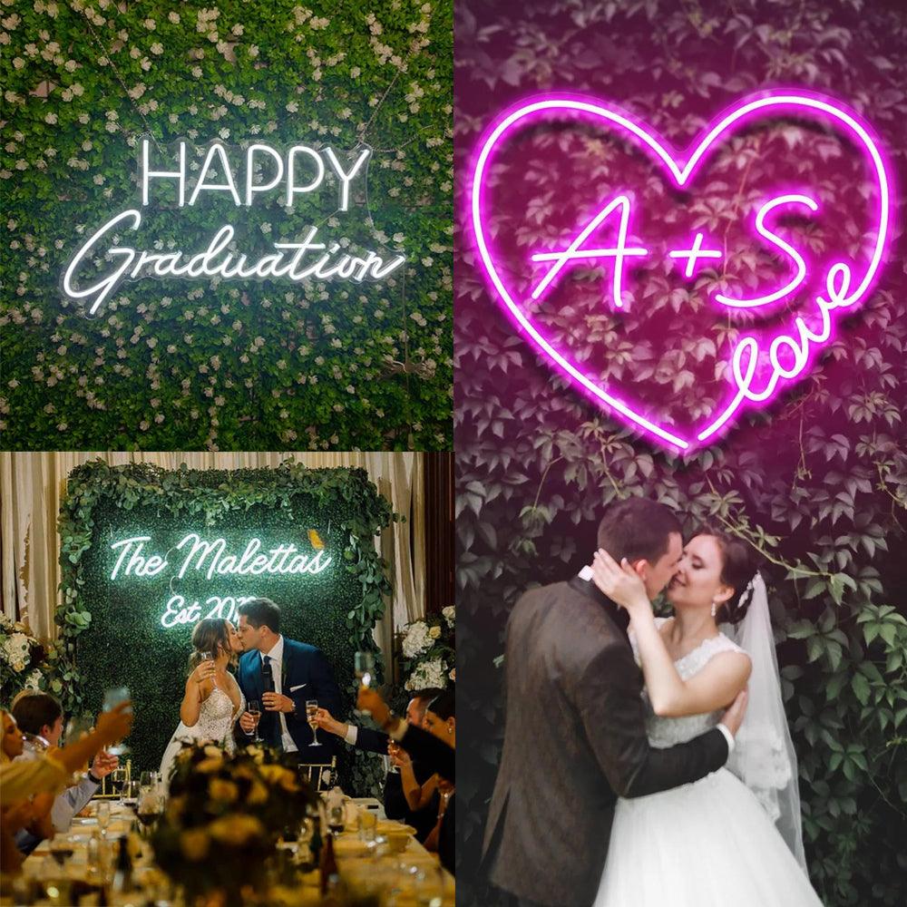 Custom Neon Sign customizable Custom LED sign Personalized custom neon signs for wall decor Bedroom Living Room Birthday Wedding Party Bar Salon ,Girlfrend Gift Customize Your Own Design - CustomizeFactory