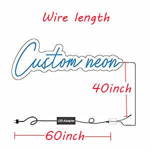 Custom Neon Signs,Personalized Large LED Neon Signs for Wall Decor Bedroom Wedding Birthday Gift Party Bar Shop Logo Decorations Personalized Name Neon Lights Hallweem Decor - CustomizeFactory