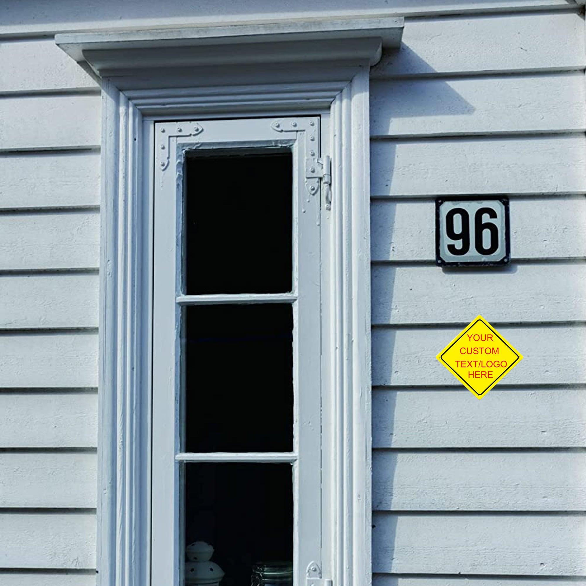 Custom Tin Sign With Your Own Image/logo/Text-Diamond-shape-20x20cm/8x8 inch - CustomizeFactory