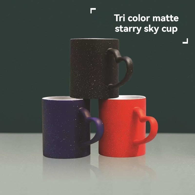 Handimake Customized Color Changing Ceramic Mug, Personalized Text and Photo Thermal Magic Coffee Cup, Tea and Coffee Color Changing Cup, 11oz