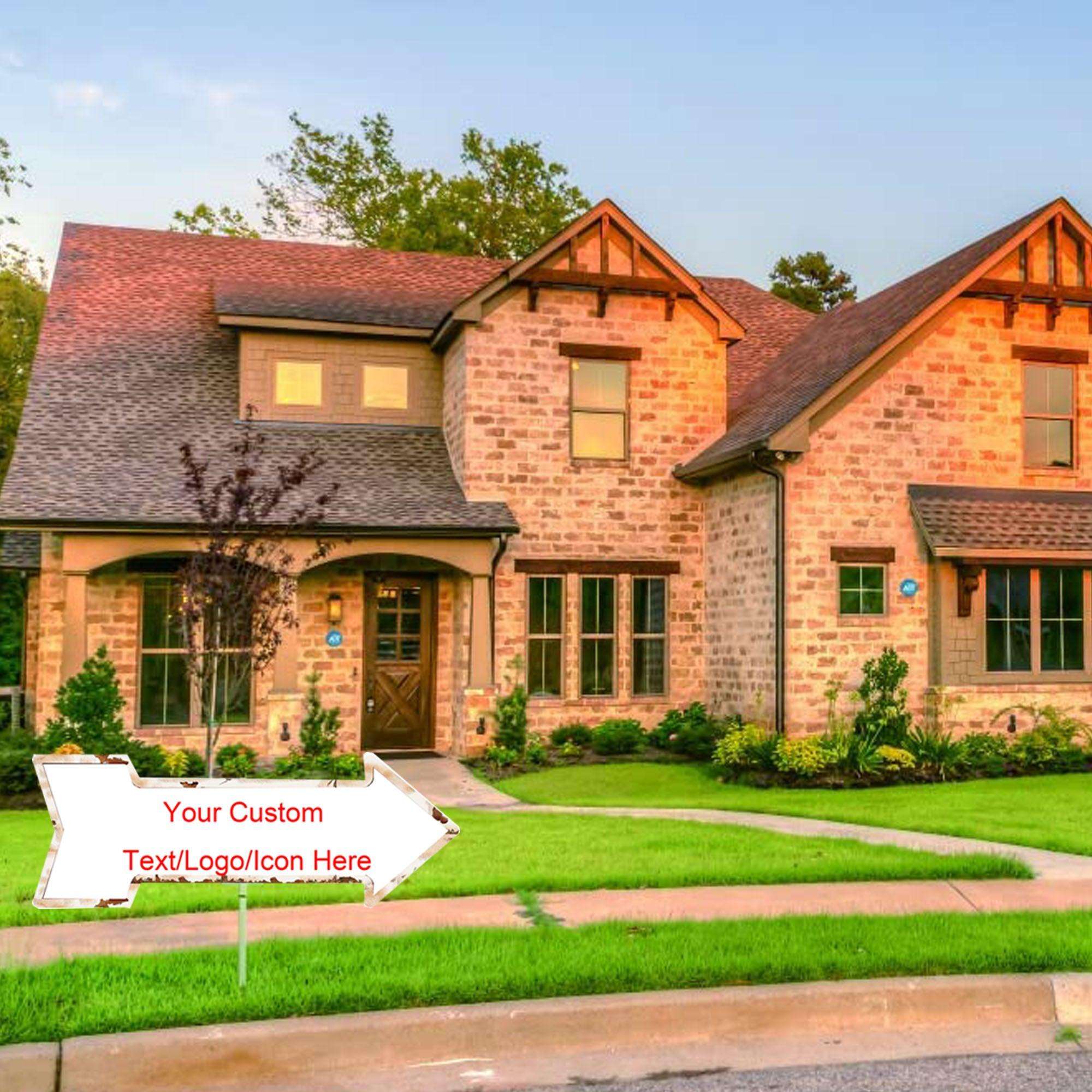 Custom Arrow 45x16CM/18x6.4 inch Metal Tin Sign With Your Own Image/logo/Text - CustomizeFactory