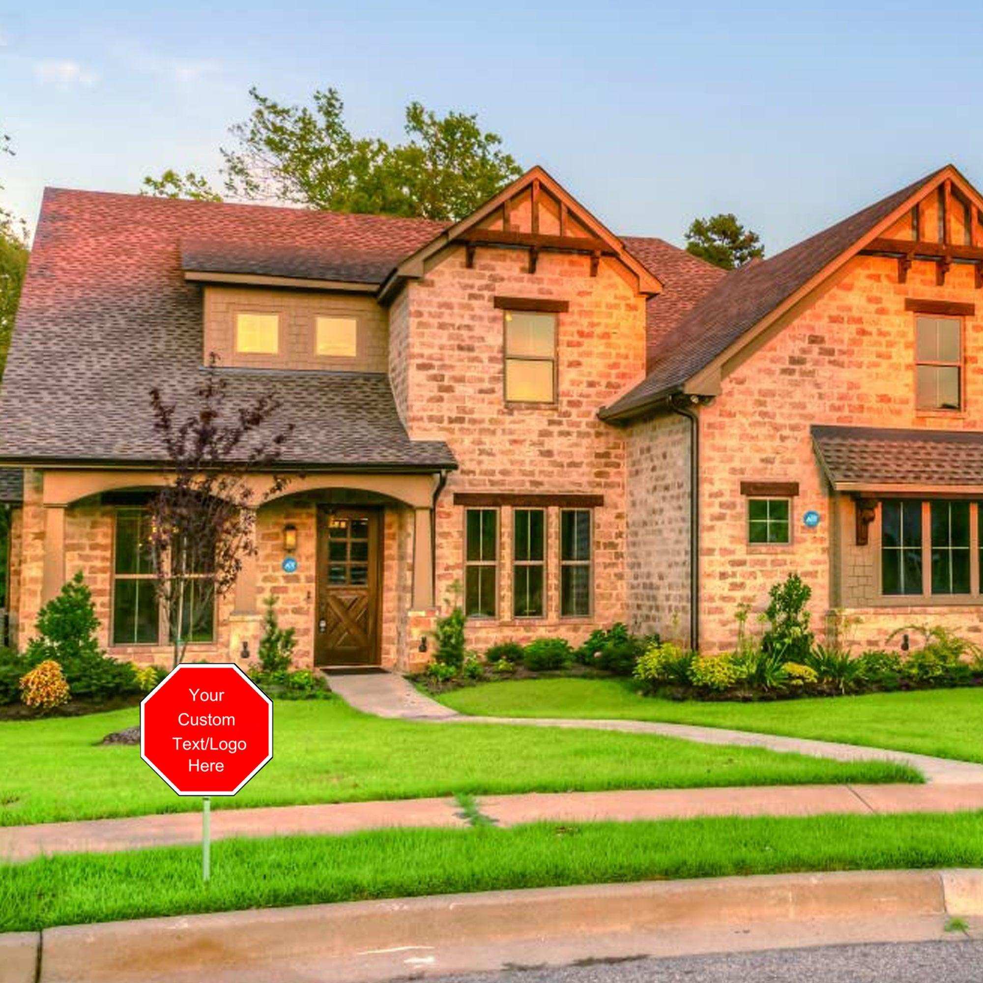 Custom Tin Sign With Your Own Image/logo/Text-Octagon 30x30CM/12x12 inch - CustomizeFactory