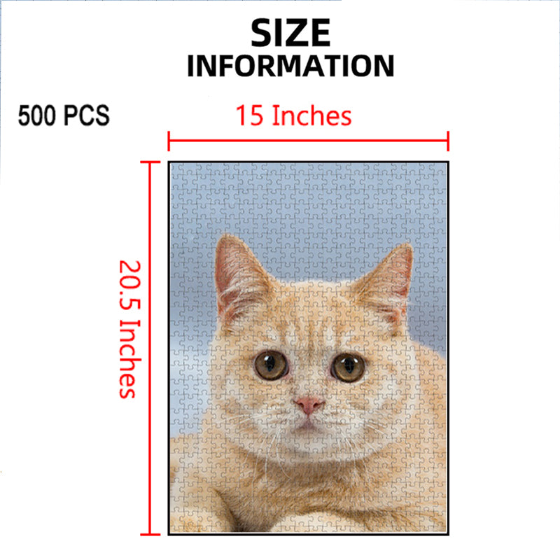 Personalized Puzzles from Photos 1000/500/300 PCS, Custom Jigsaw Puzzles from Photos, Create a Puzzle from a Picture, Customized Puzzle for Couple, Family, Wedding, Pet, Birthday Gift