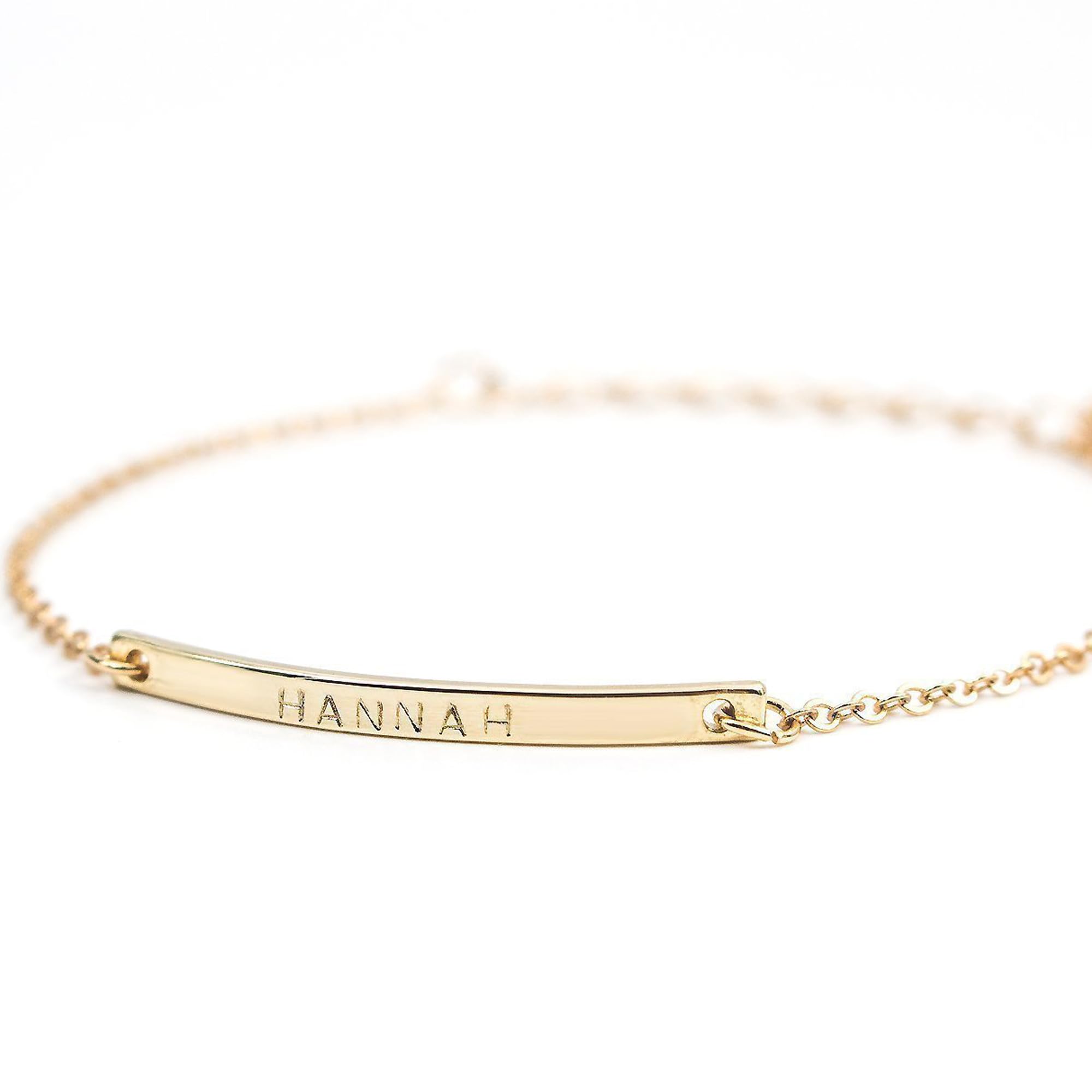 Handimake Custom 925 Sterling Silver Bracelet, Personalized Engraved Name Bracelet Exquisite Friendship Engraving Bracelet Minimalist Jewelry Birthday Gift