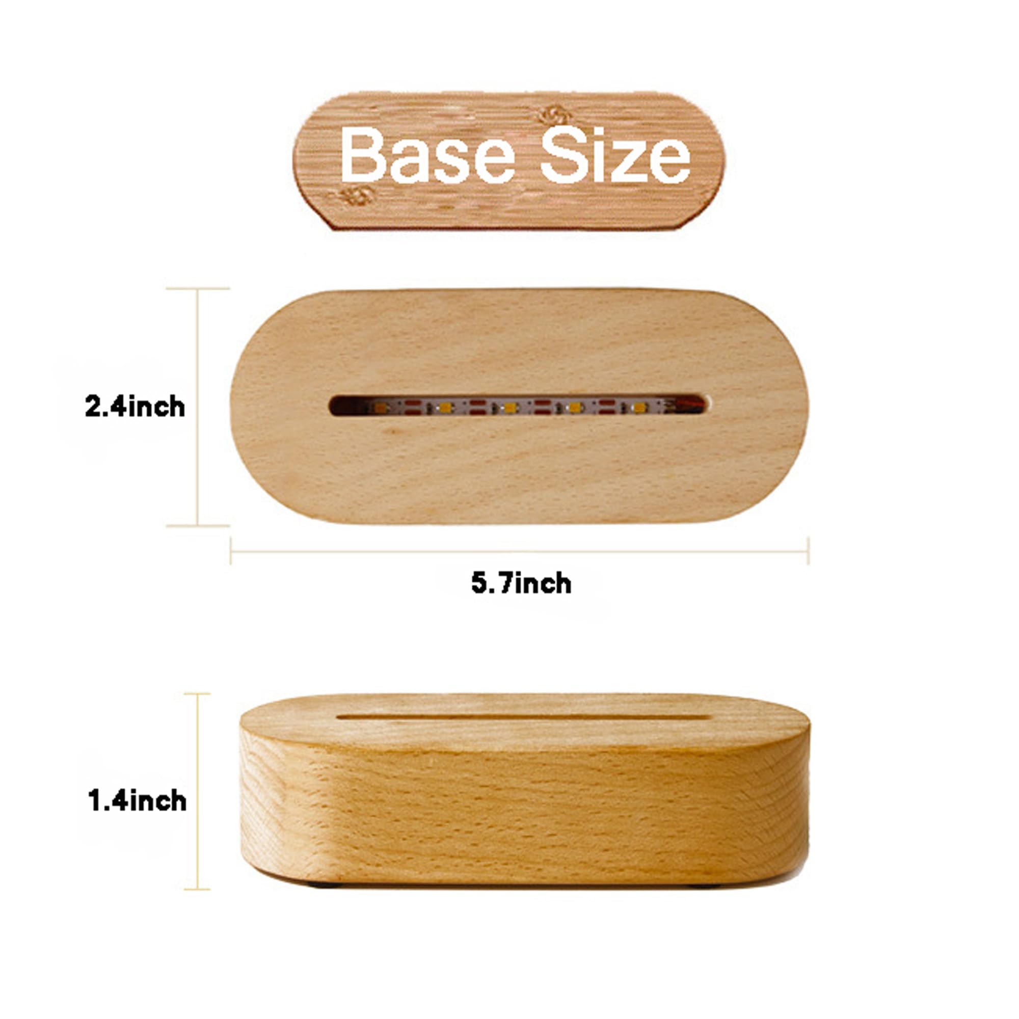 Handimake Customized Romantic 3D Photo Light Acrylic Night Light Handdrawn Line Draft Minimalist Line Art Picture Carving Illuminated Sign Beech Base, Anniversary, Valentine's Day, Birthday Gift