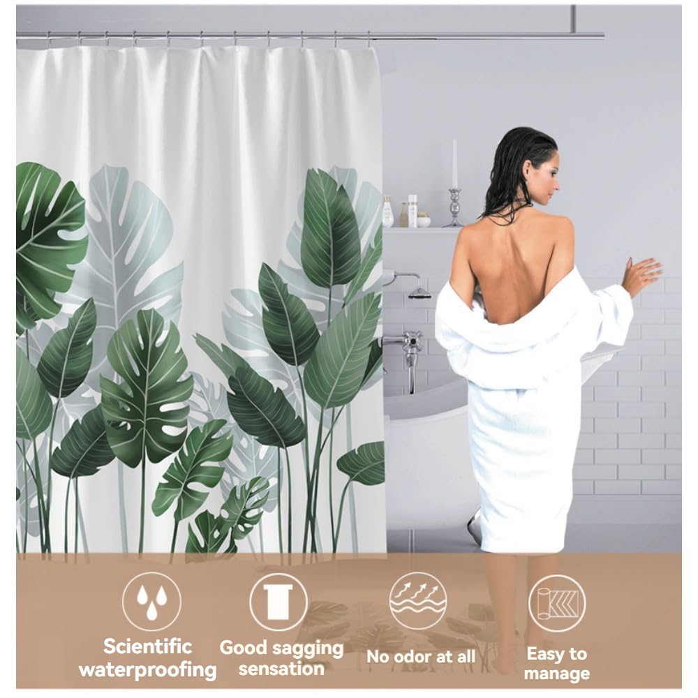 Handimake Customised Polyester Shower Curtain, Personalised Picture/Text, Waterproof Waterproof Cloth Shower Curtain