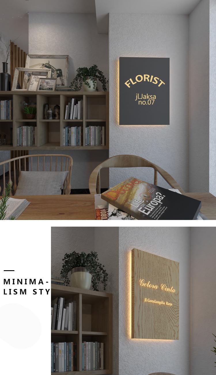 Handimake Customized logo light box, creative hollow out light box, LED door advertising board, illuminated characters, signboard, wall mounted display board design for outdoor use