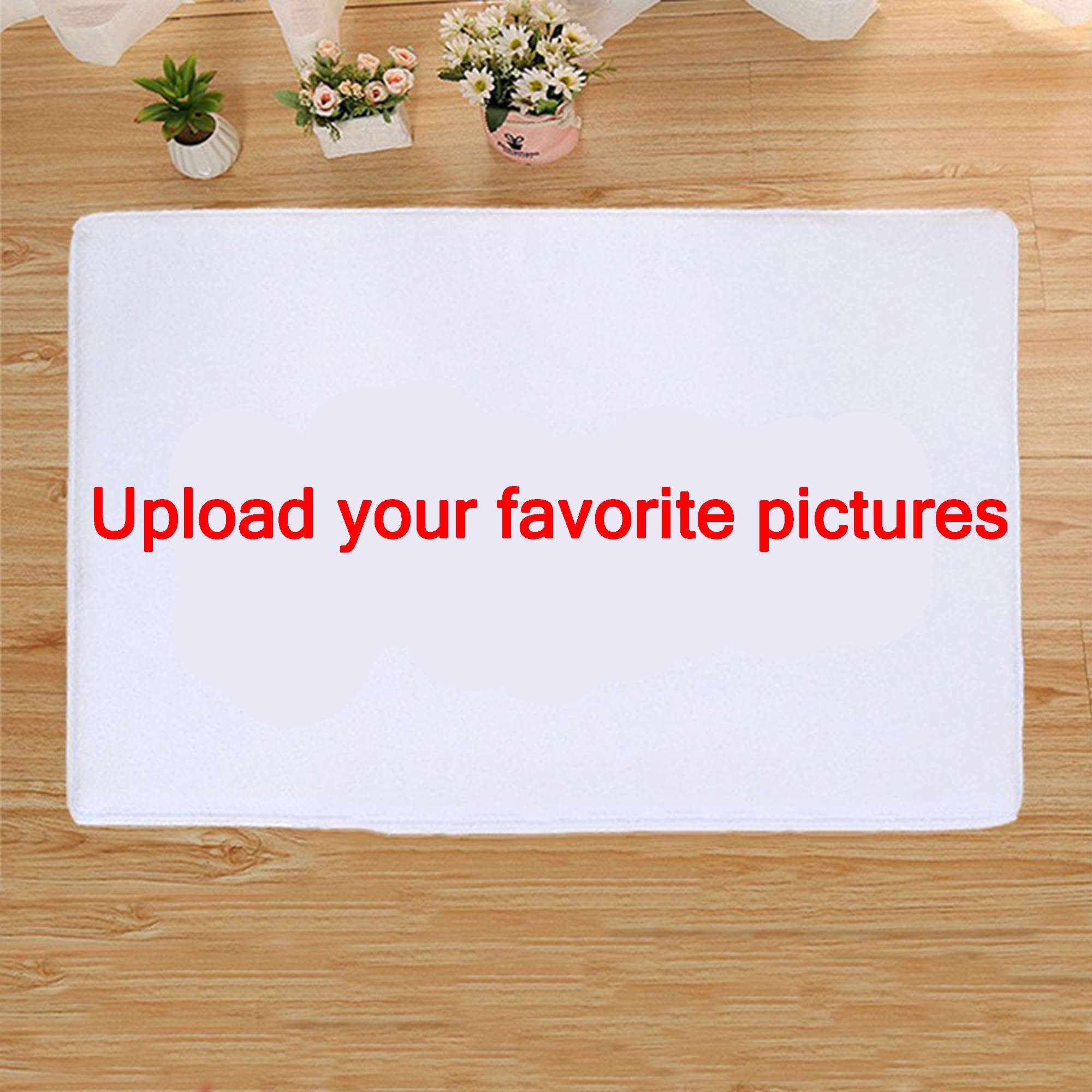 Handimake Custom Carpet Personalized Non slip Washable Area Carpet Use Your Logo Image Bedroom, Living Room, Customized Decoration Doormat