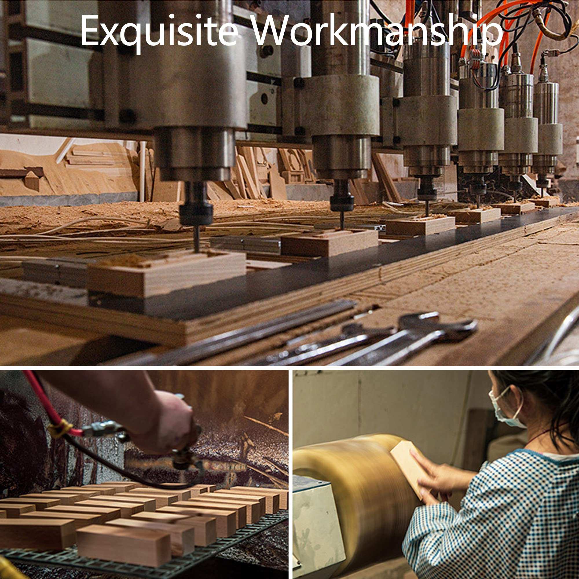 Handimake Customize Your Images with 3D Crystal 7-Color LED Lights, Wooden Base, and Customized Holographic Photos Etched Inside The Crystal (Horizontal)