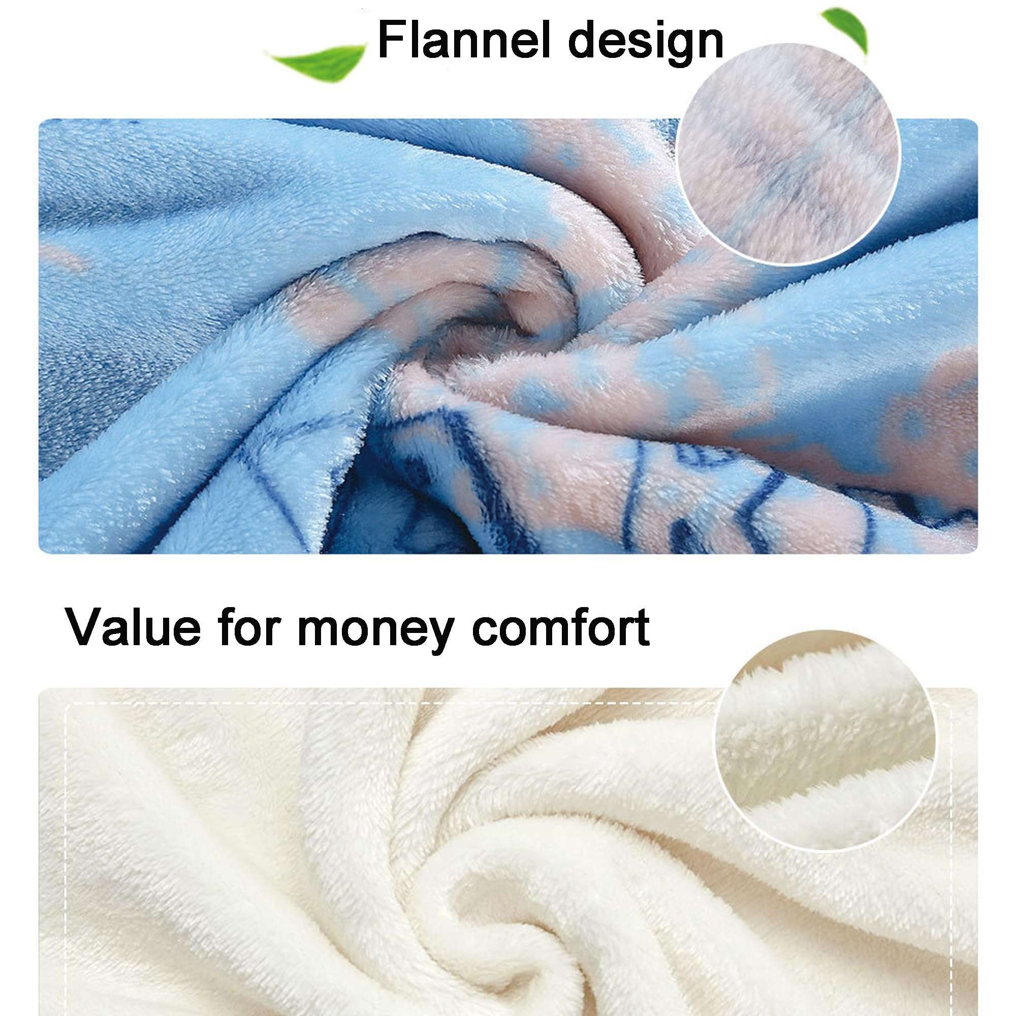 Handimake Custom Blanket with Picture, Personalized Custom Blanket Skincare Soft Flannel Custom Blanket Exclusive Exquisite Home Gift