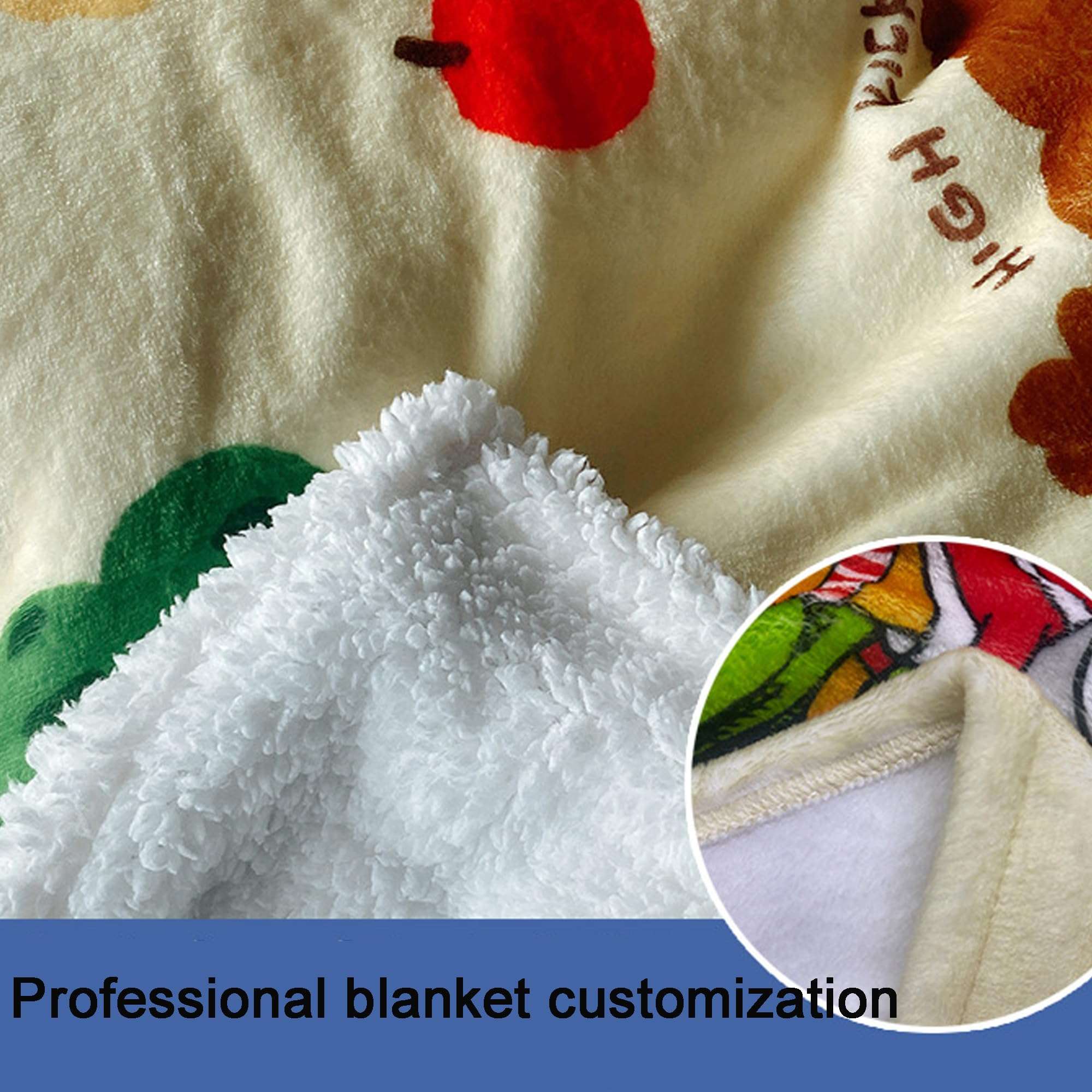 Handimake Custom Blanket with Picture, Personalized Custom Blanket Skincare Soft Flannel Custom Blanket Exclusive Exquisite Home Gift