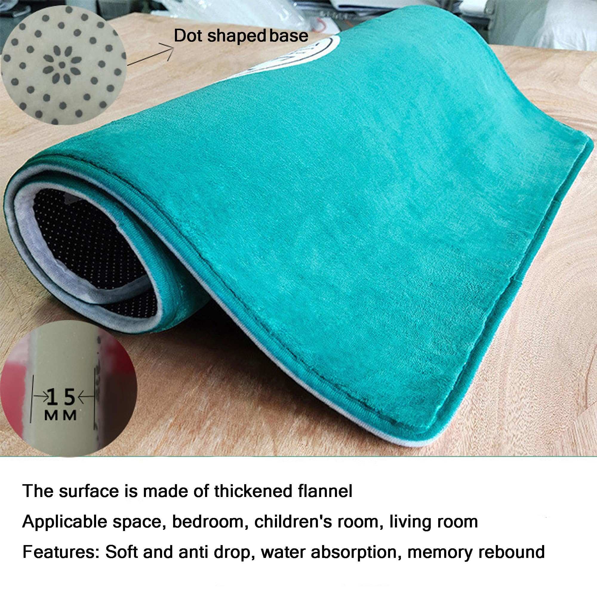 Handimake Custom Carpet Personalized Non slip Washable Area Carpet Use Your Logo Image Bedroom, Living Room, Customized Decoration Doormat