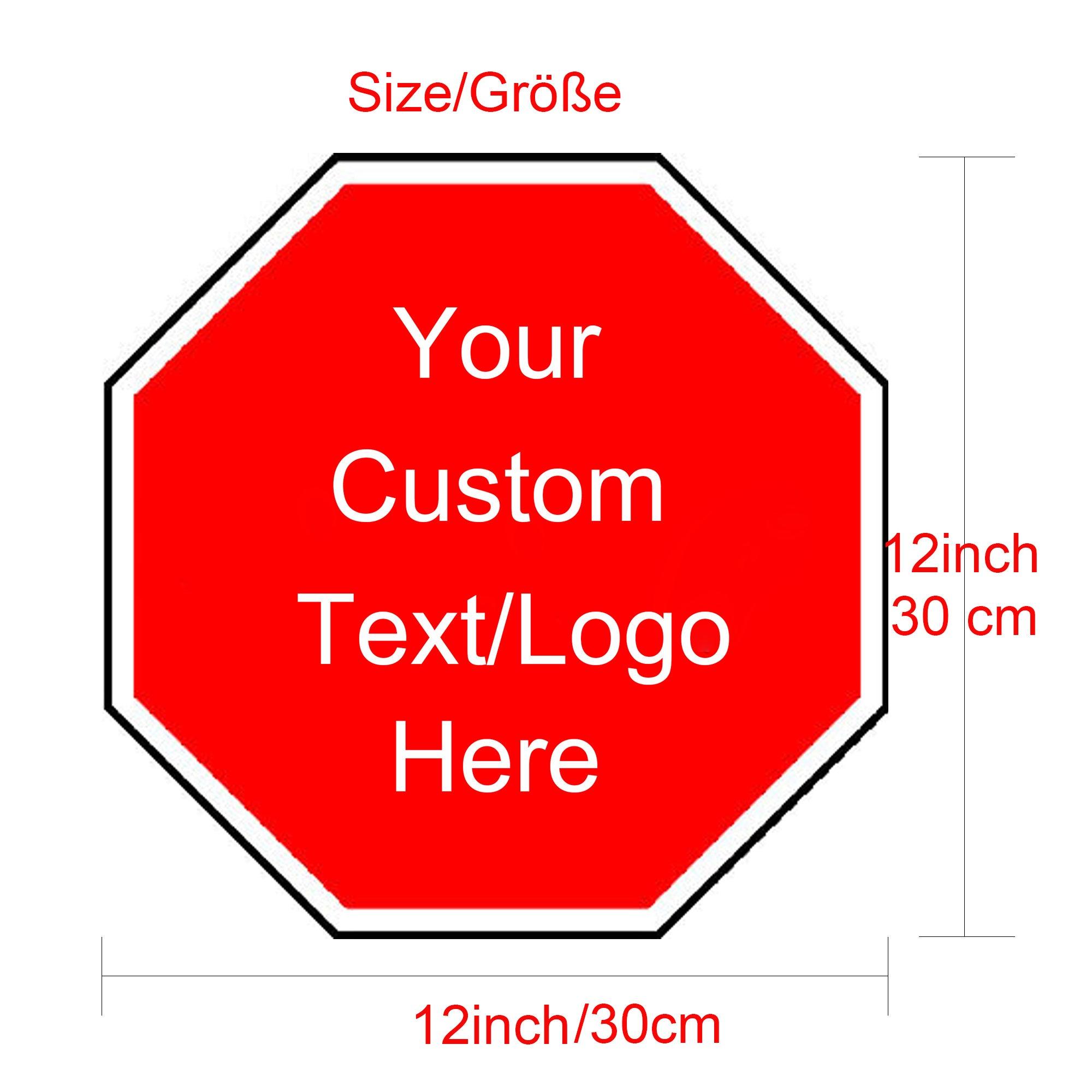 Custom Tin Sign With Your Own Image/logo/Text-Octagon 30x30CM/12x12 inch - CustomizeFactory
